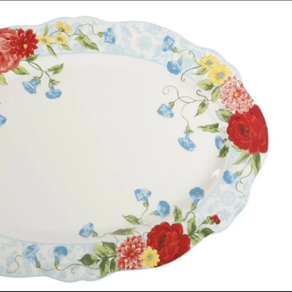 Last one - The Pioneer Woman large 21 inch Sweet Rose Platter - Picture 5 of 6